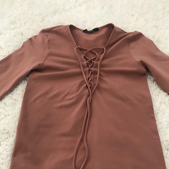 cute longsleeve tie up shirt - Picture 2 of 3